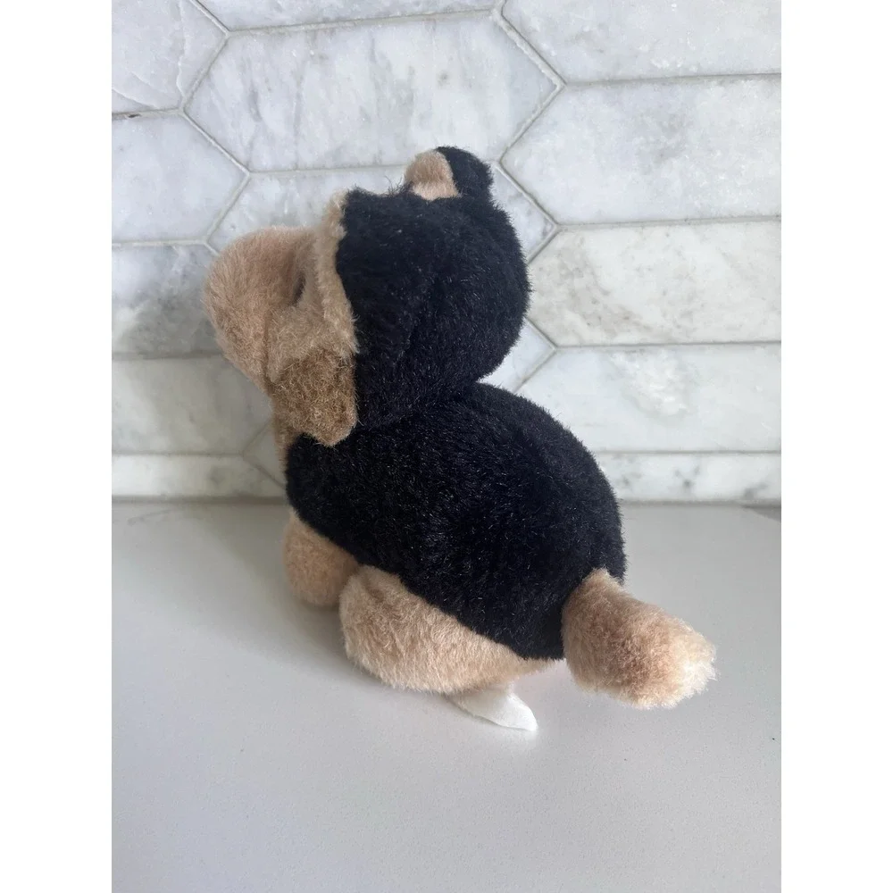Vintage German Shepard Puppy Stuffed Plush Animal Puppy Dog Small 6